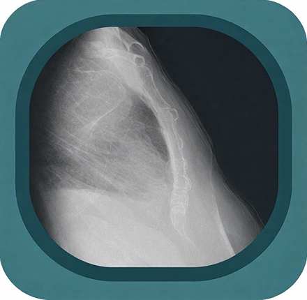 sternum x ray anatomy icon